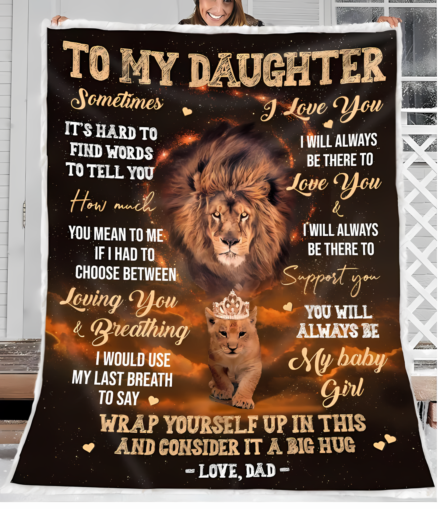 Special Gift For Your Daughter Blanket - From Dad
