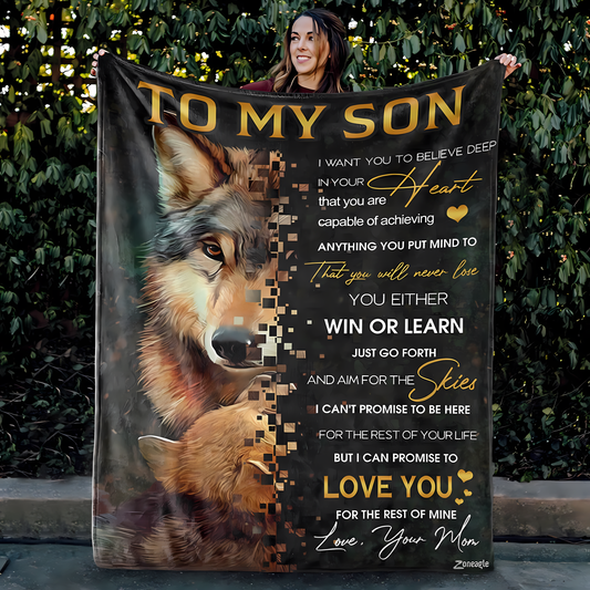 Special Gift For Your son Blanket - From Mom
