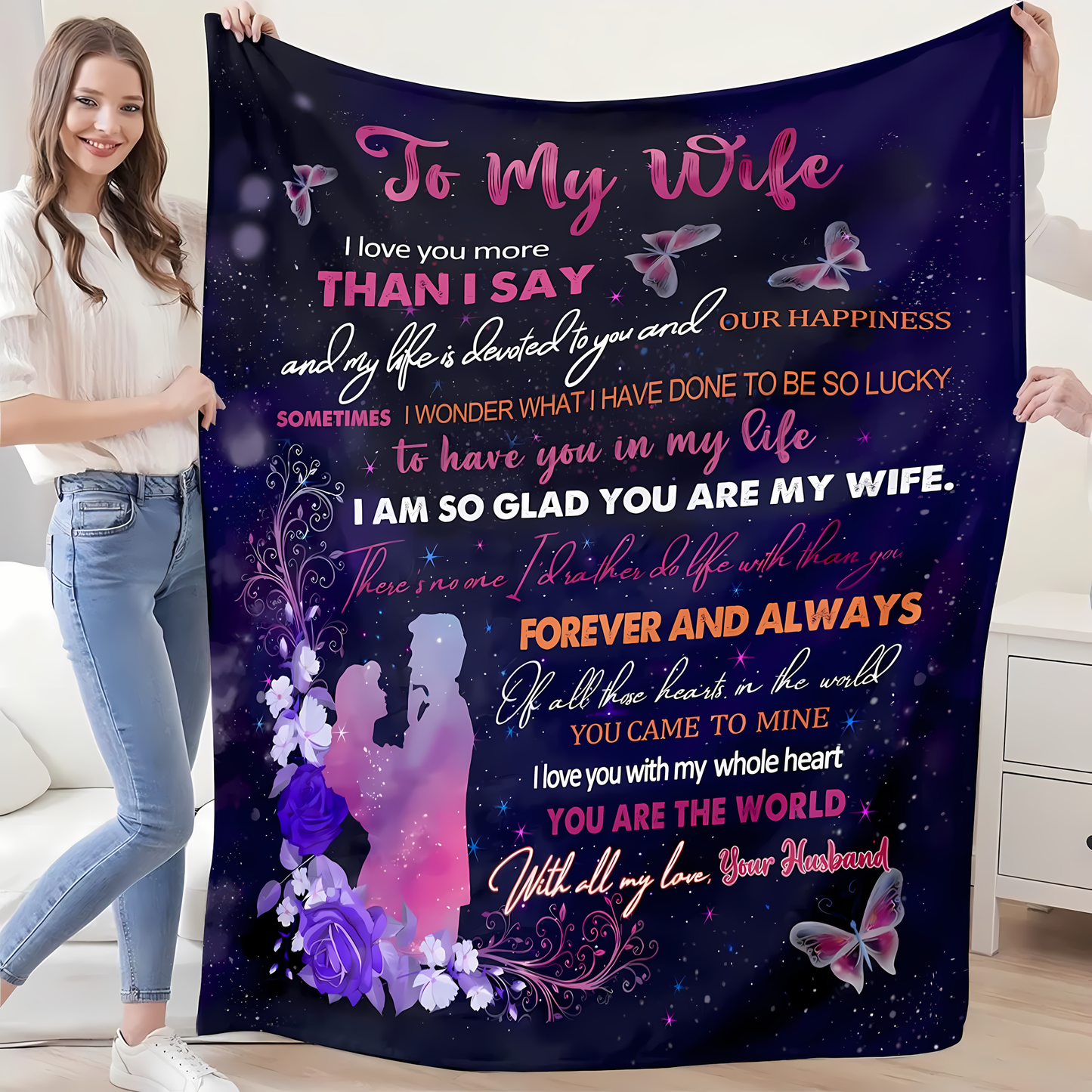 Special Gift For Your Wife Blanket - From Husband
