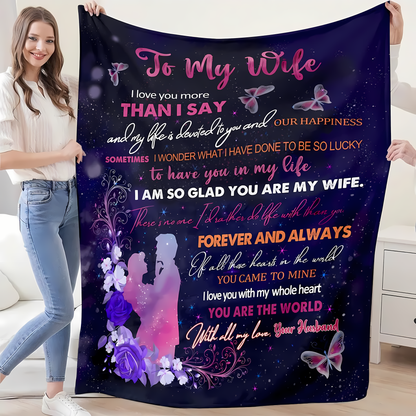 Special Gift For Your Wife Blanket - From Husband