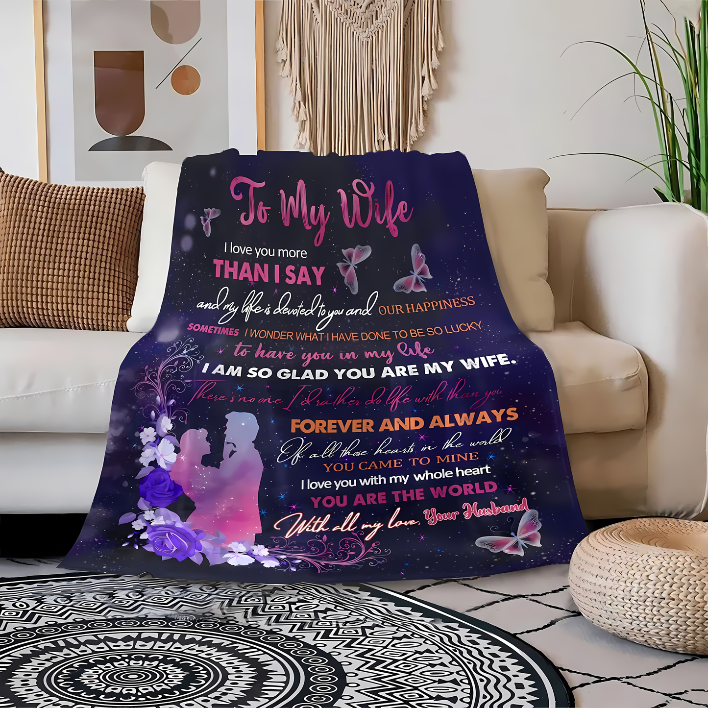 Special Gift For Your Wife Blanket - From Husband