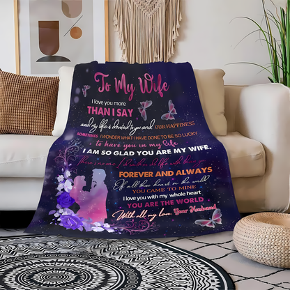 Special Gift For Your Wife Blanket - From Husband