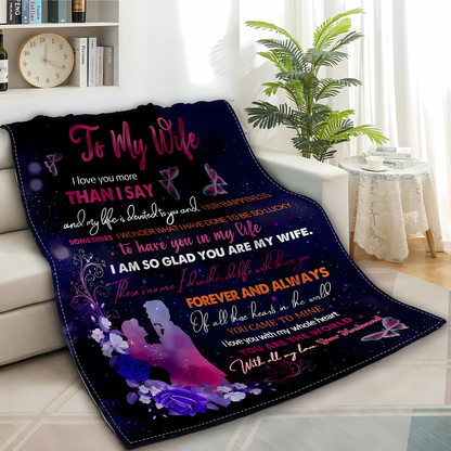 Special Gift For Your Wife Blanket - From Husband