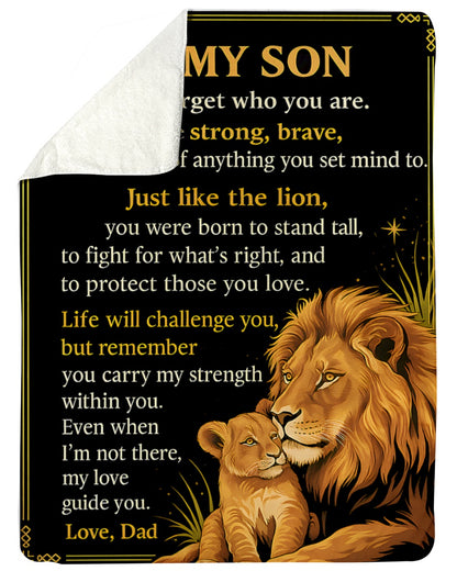 Special Gift For Your son Blanket - From Dad (SKUB-BLK-DAD00)