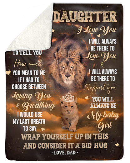 Special Gift For Your Daughter Blanket - From Dad (SKUB12-125)
