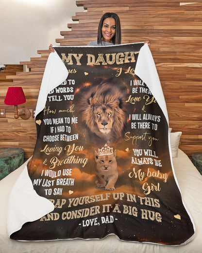 Special Gift For Your Daughter Blanket - From Dad (SKUB12-125)