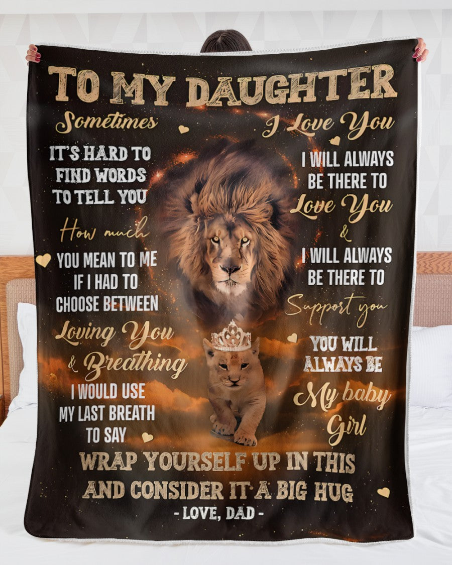 Special Gift For Your Daughter Blanket - From Dad (SKUB12-125)