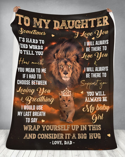 Special Gift For Your Daughter Blanket - From Dad (SKUB12-125)