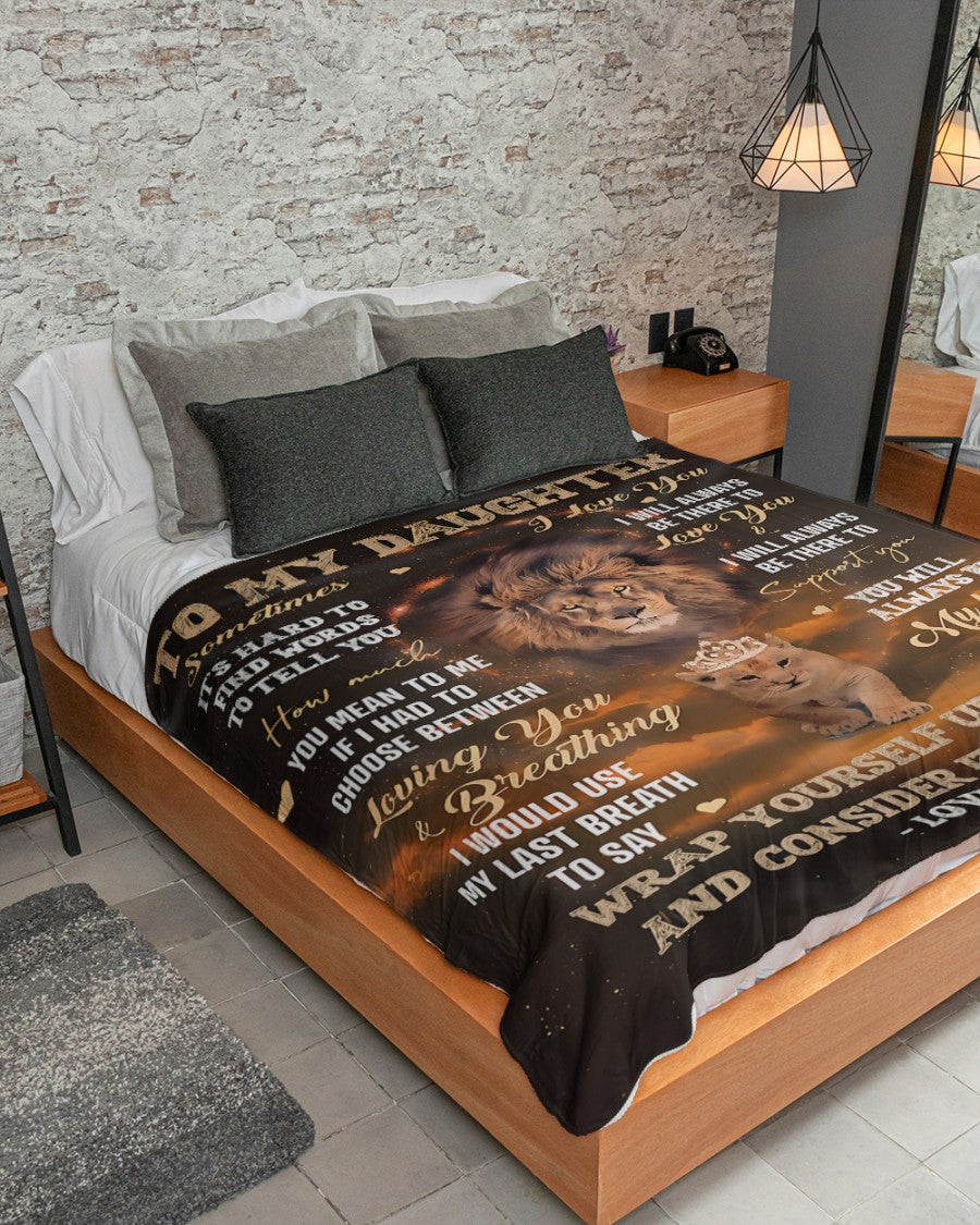 Special Gift For Your Daughter Blanket - From Dad (SKUB12-125)
