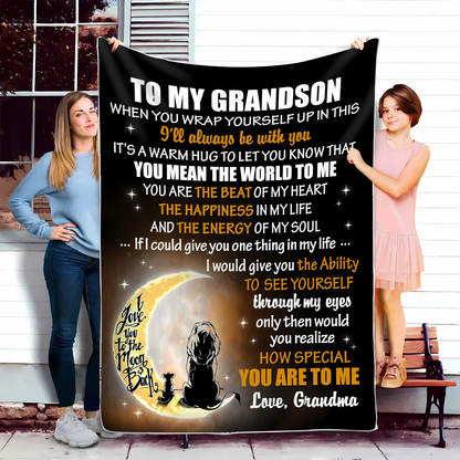 Special Gift For Your Grandson Blanket - From Grandma