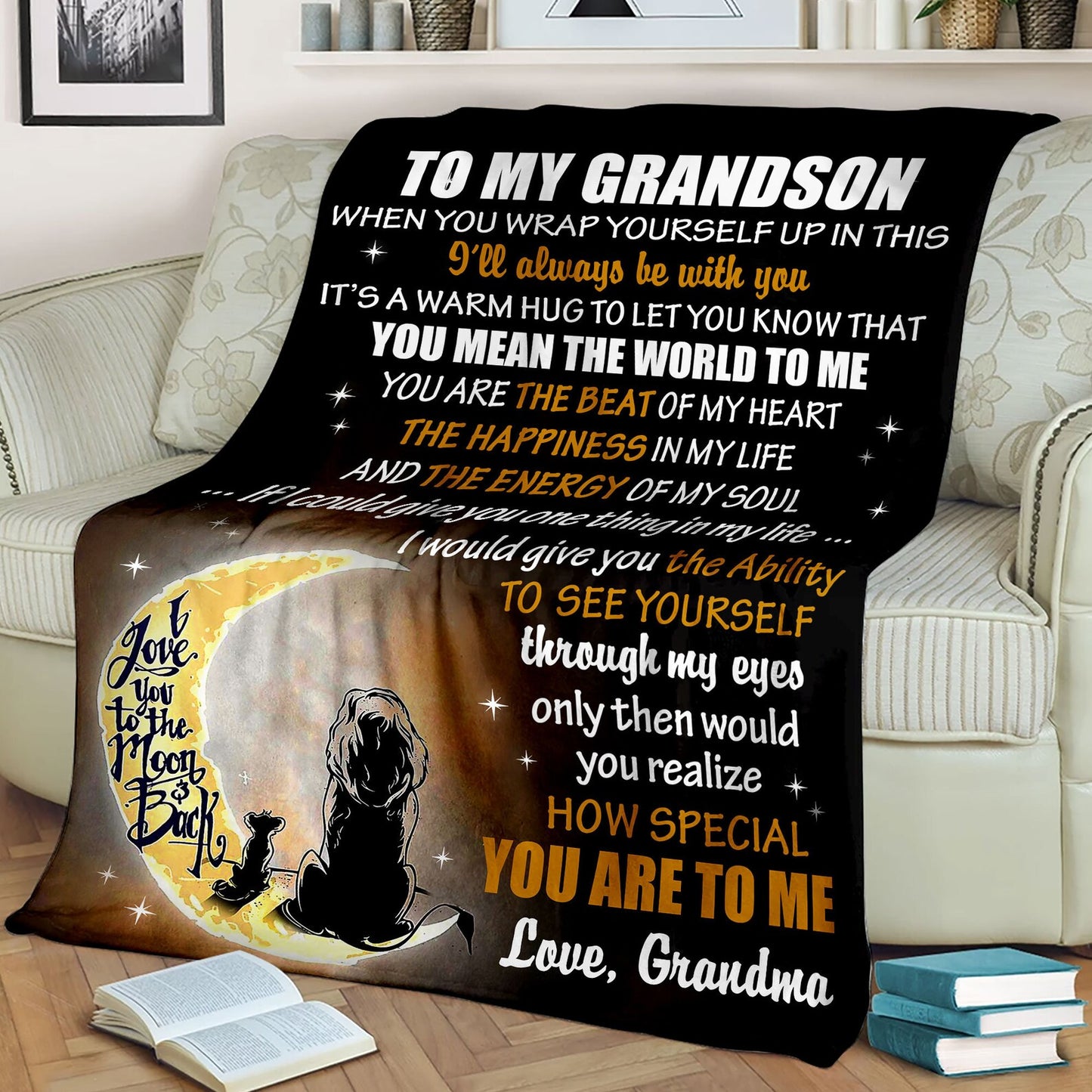 Special Gift For Your Grandson Blanket - From Grandma