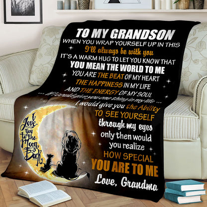 Special Gift For Your Grandson Blanket - From Grandma