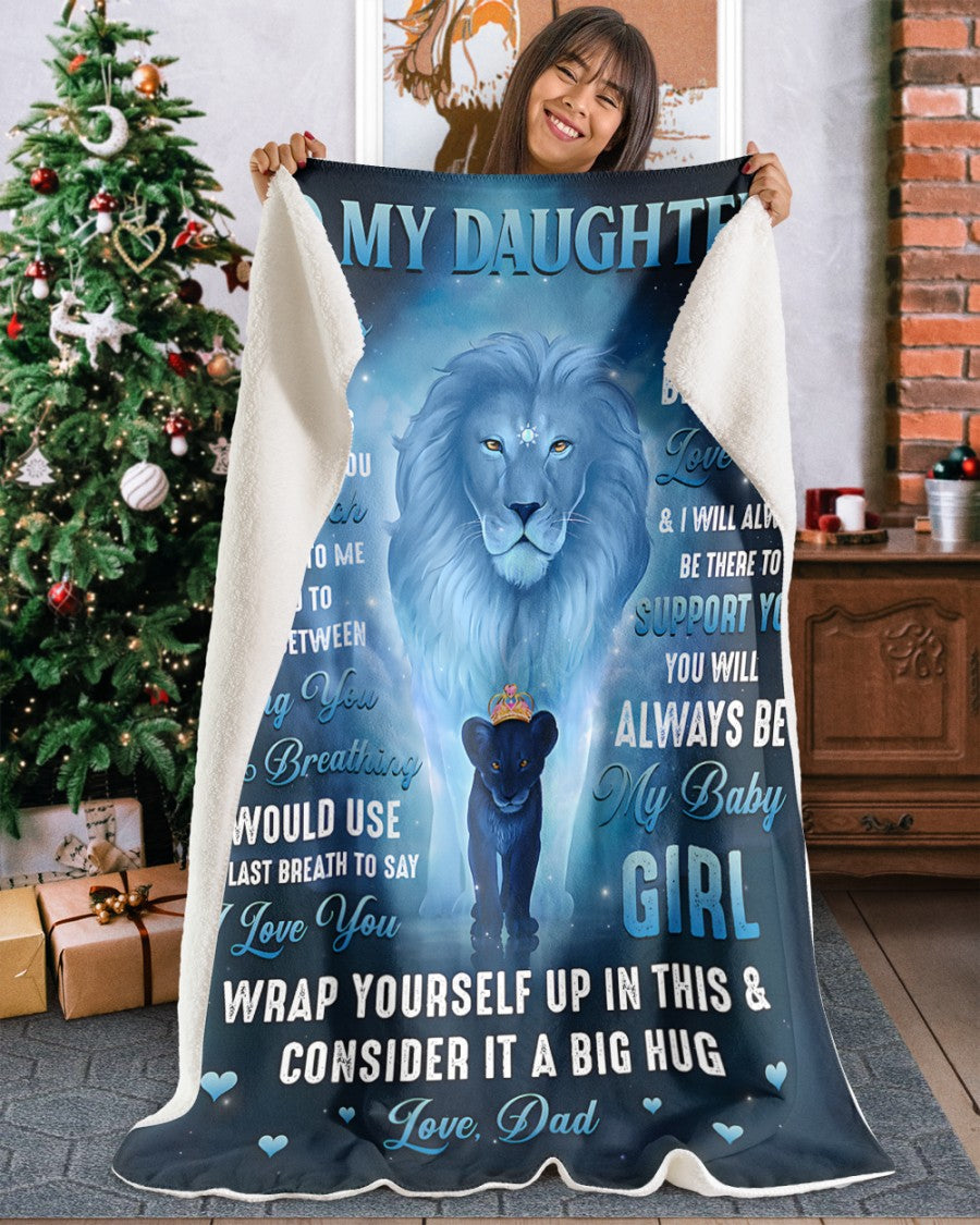 Special Gift For Your Daughter Blanket - From Dad (SKUB12-141)