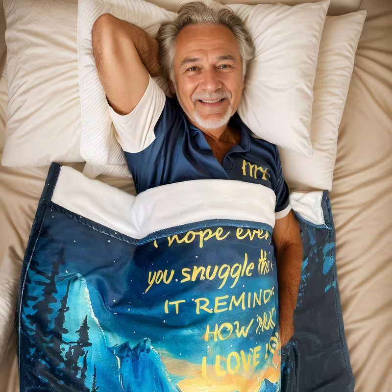 Special Gift For Your Grandpa Blanket - From GrandSon & Granddaughter