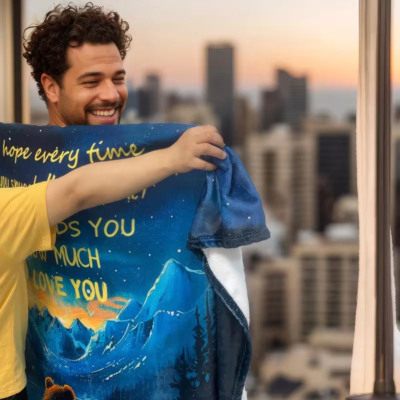 Special Gift For Your Grandpa Blanket - From GrandSon & Granddaughter