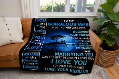 Special Gift For Your Wife Blanket - From Husband