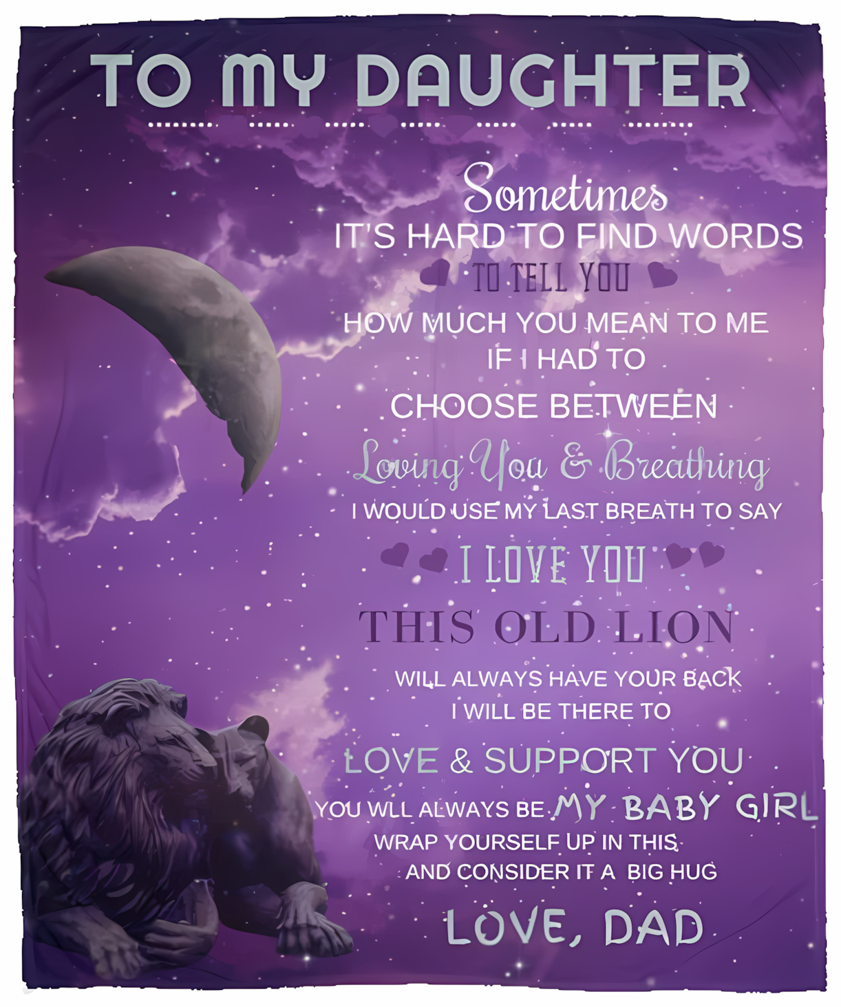 Special Gift For Your Daughter Blanket - From Dad