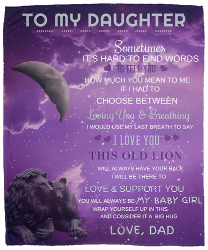 Special Gift For Your Daughter Blanket - From Dad