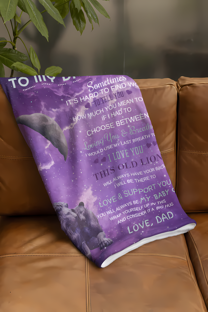 Special Gift For Your Daughter Blanket - From Dad