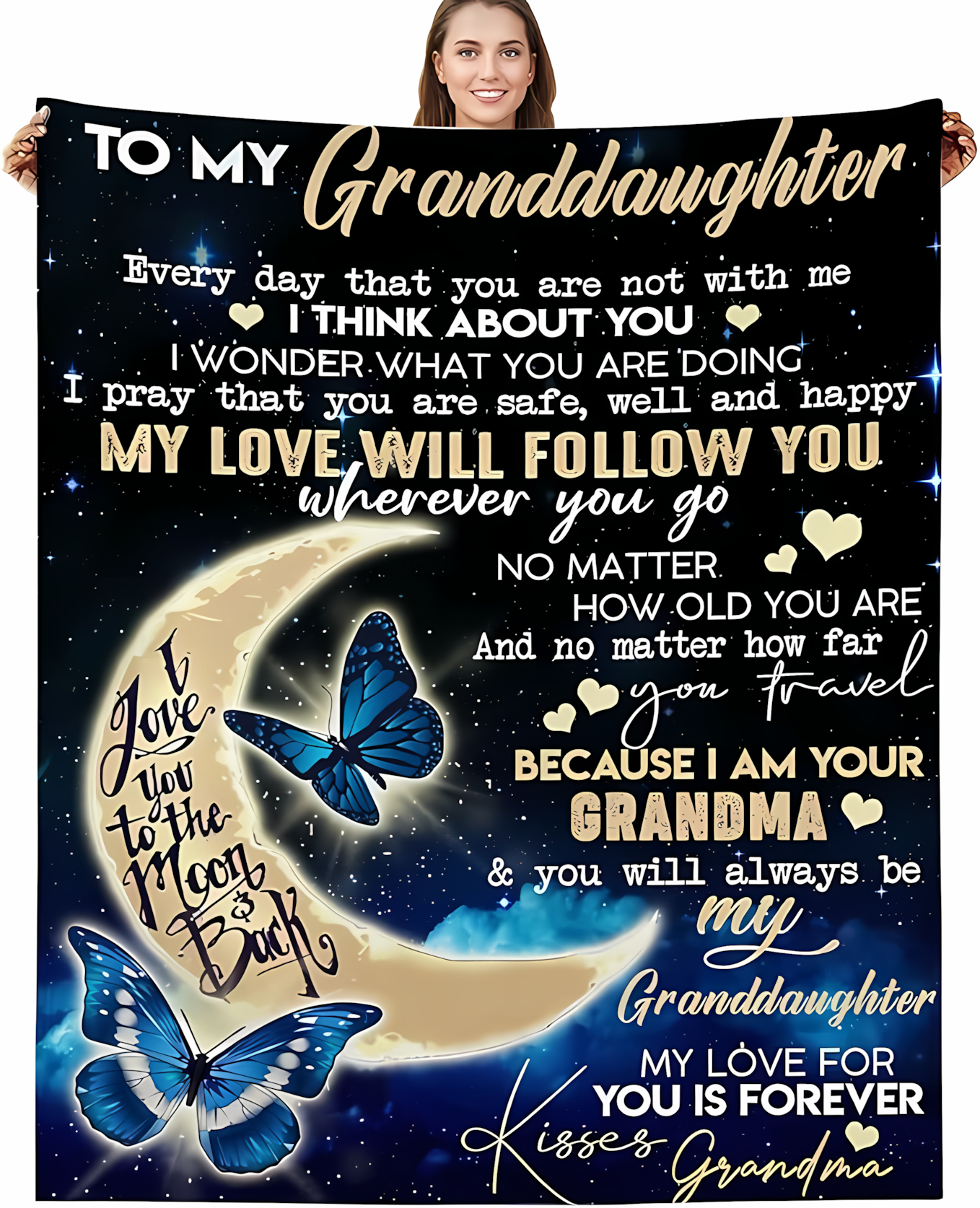 Special Gift For Your Granddaughter Blanket - From Grandma