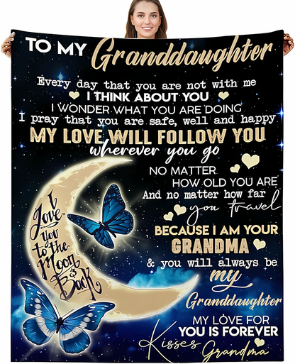 Special Gift For Your Granddaughter Blanket - From Grandma