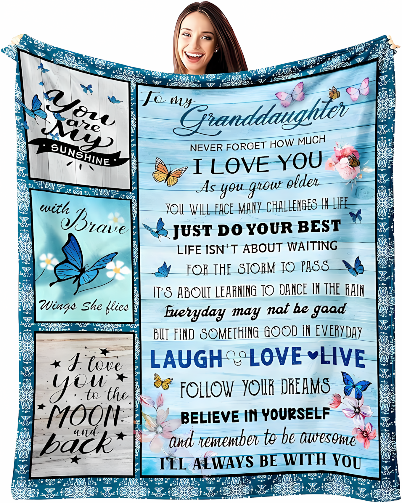 Special Gift For Your Granddaughter Blanket - From Grandma