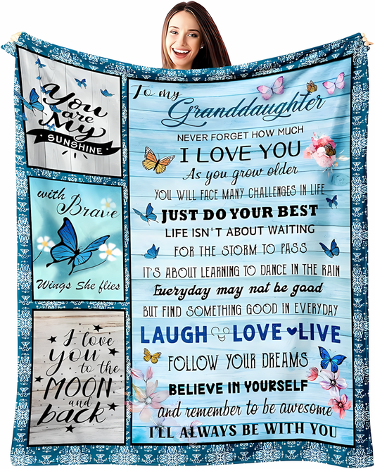 Special Gift For Your Granddaughter Blanket - From Grandma