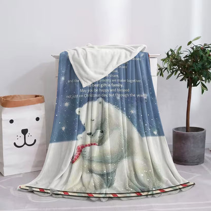 Christmas Gift For Your Grandson Blanket - From Grandma& Grandpa