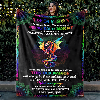 Special Gift For Your Son Blanket - From Mom