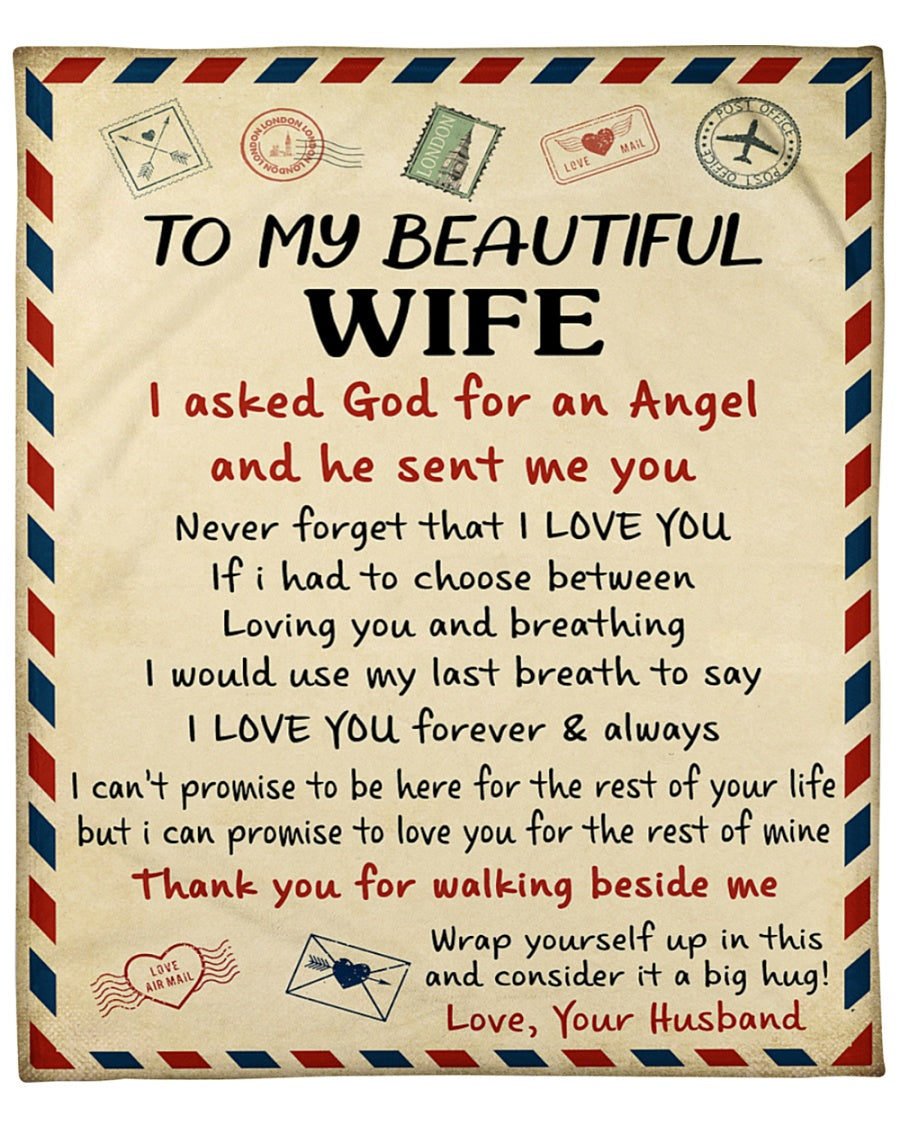 Special Gift For Your Wife Blanket - From Husband
