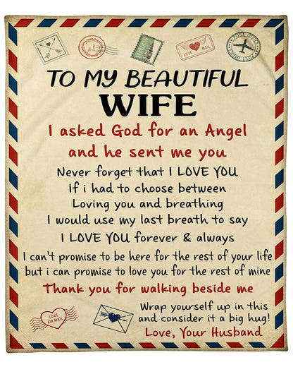 Special Gift For Your Wife Blanket - From Husband