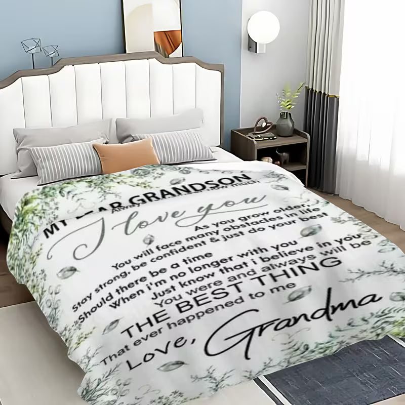 Special Gift For Your Grandson Blanket - From Grandma
