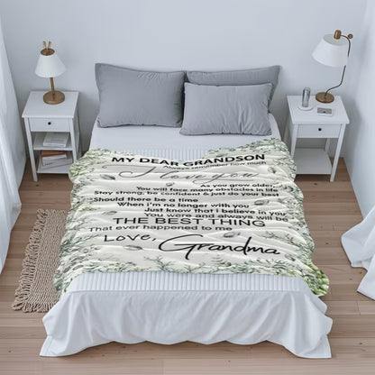 Special Gift For Your Grandson Blanket - From Grandma