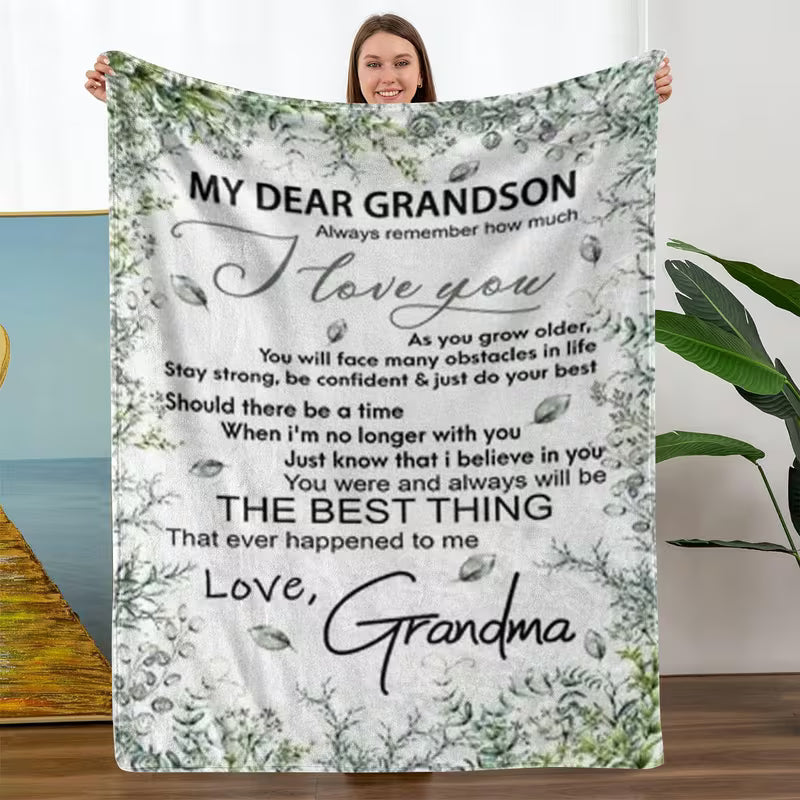 Special Gift For Your Grandson Blanket - From Grandma
