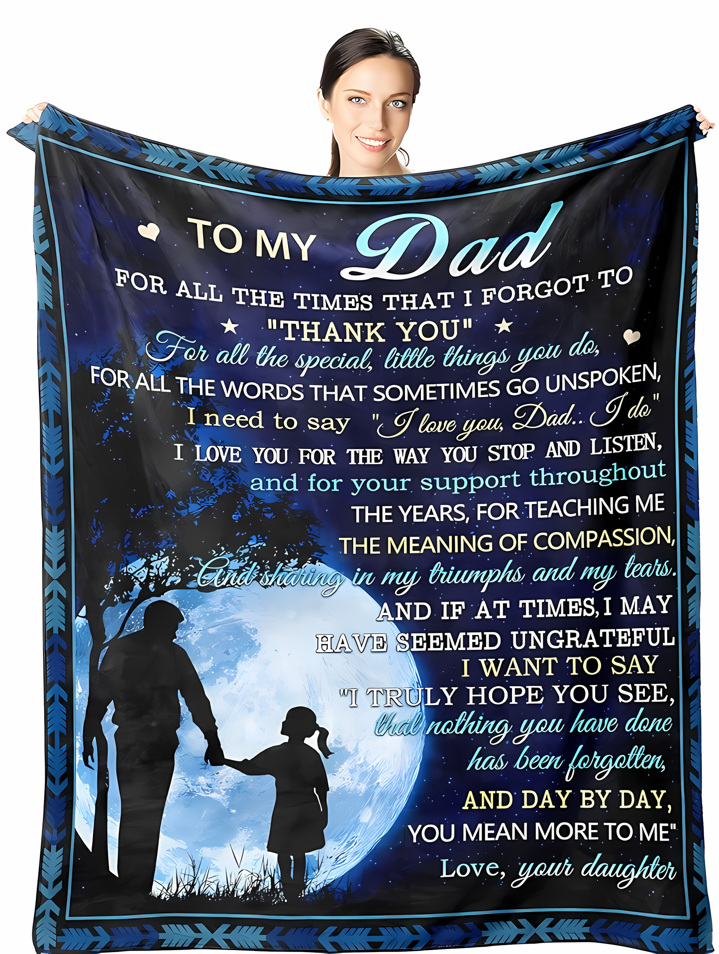 Special Gift For Dad -From Daughter Blanket