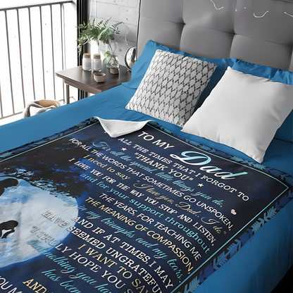 Special Gift For Dad -From Daughter Blanket