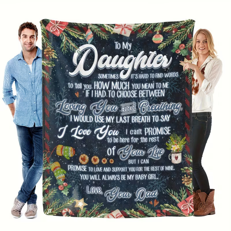 Christmas Gift For Daughter-From Dad Blanket
