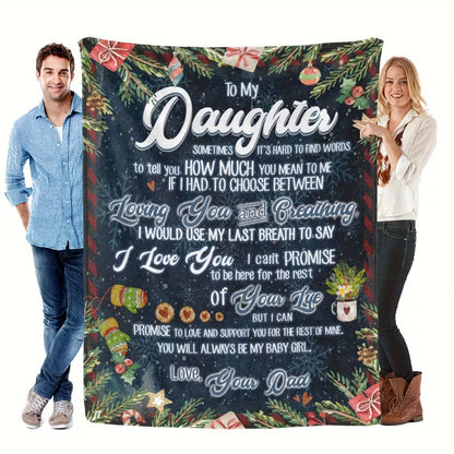 Christmas Gift For Daughter-From Dad Blanket