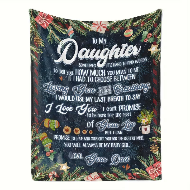 Christmas Gift For Daughter-From Dad Blanket