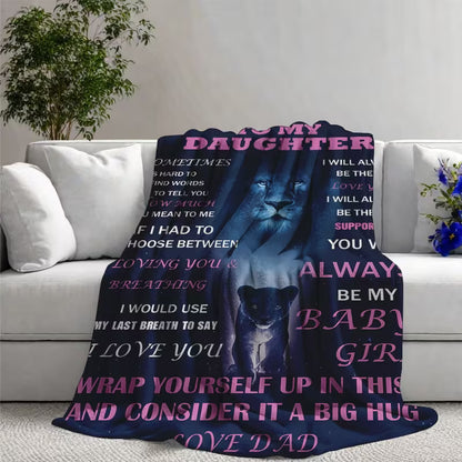 Gift For Your Daughter Blanket - From Dad