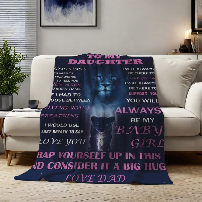 Gift For Your Daughter Blanket - From Dad
