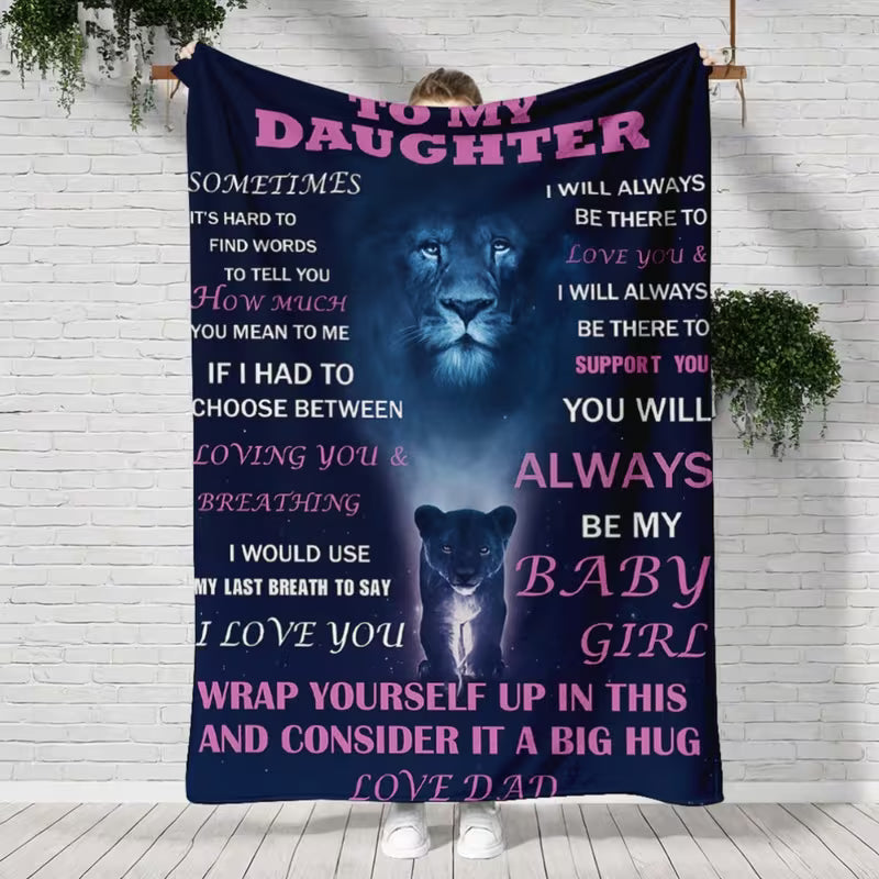 Gift For Your Daughter Blanket - From Dad