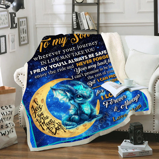 Gift For Your Son Blanket - From Mom