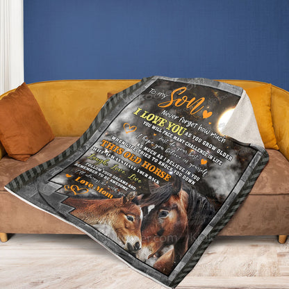 Gift For Your Son Blanket - From Mom