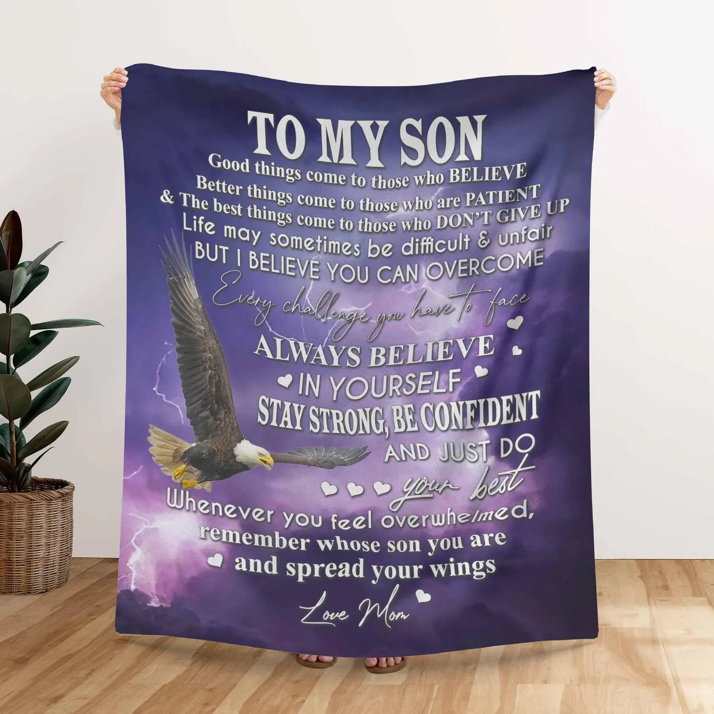 Gift For Your Son Blanket - From Mom