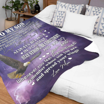 Gift For Your Son Blanket - From Mom