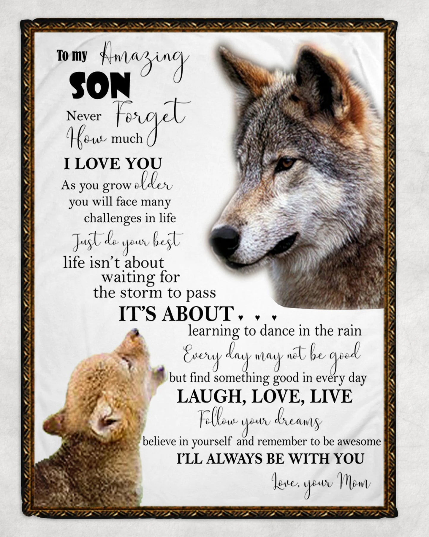 Gift For Your Son Blanket - From Mom