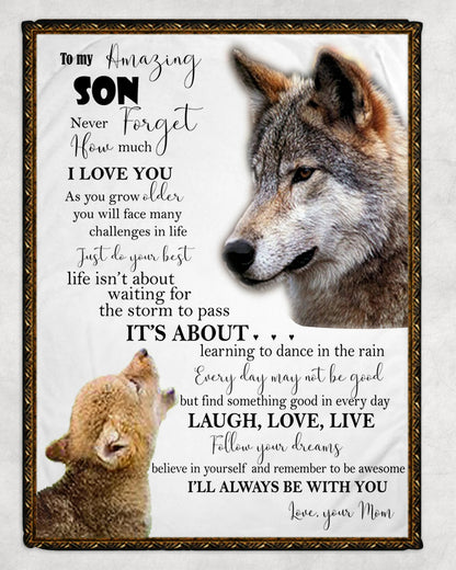 Gift For Your Son Blanket - From Mom