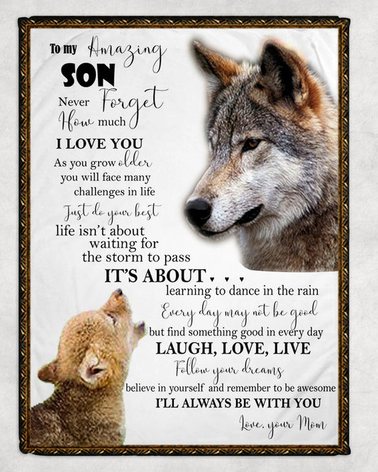 Gift For Your Son Blanket - From Mom