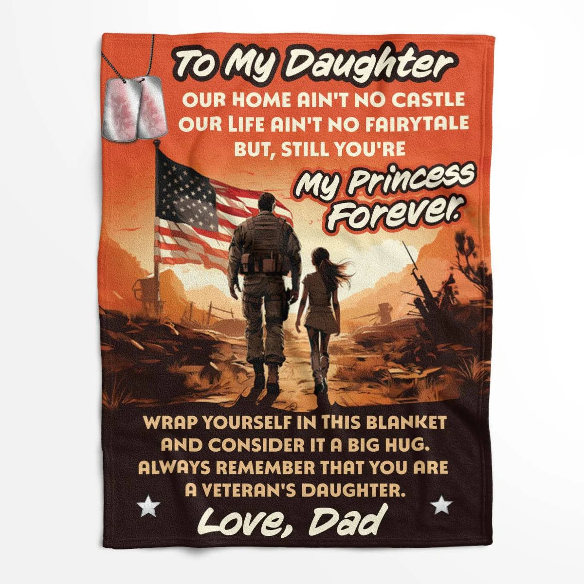 Gift For Your Daughter Blanket - From Dad